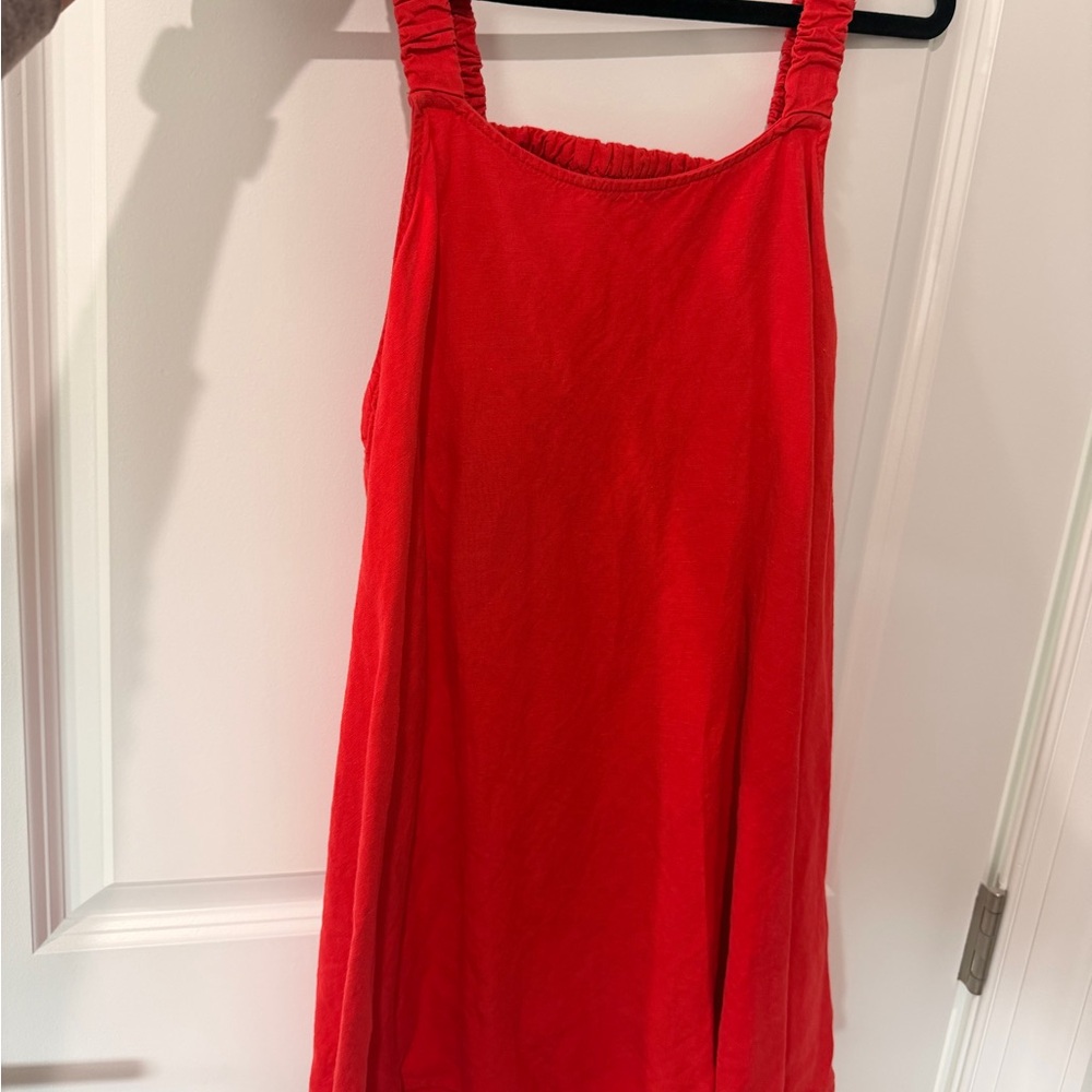 Anthropologie Red Mini Dress